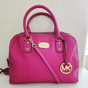 Euc Michael Kors Hot Pink Shoulder Bag Tote Handbag